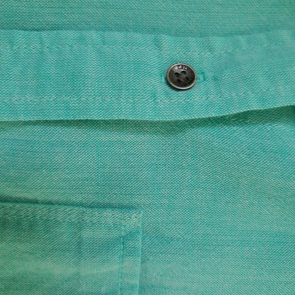 Calvin Klein Jeans Womens Teal Button Up - Picture 5 of 5